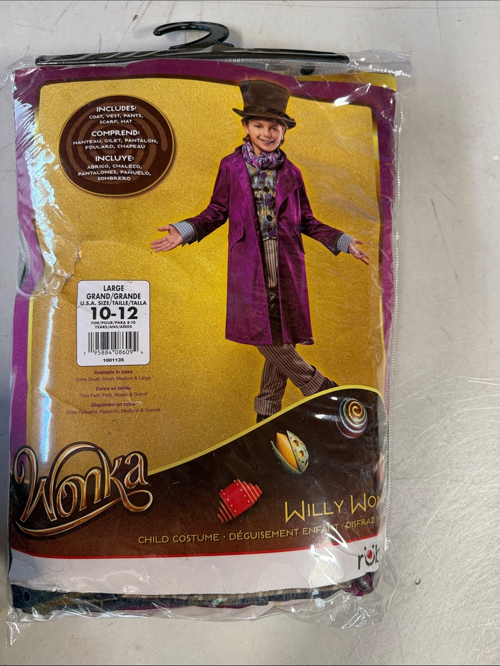 Willy Wonka Rubies Costume NEW